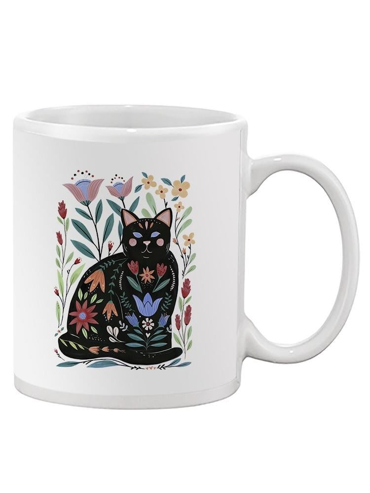 Folksy Felines B Mug -Annie Warren Designs