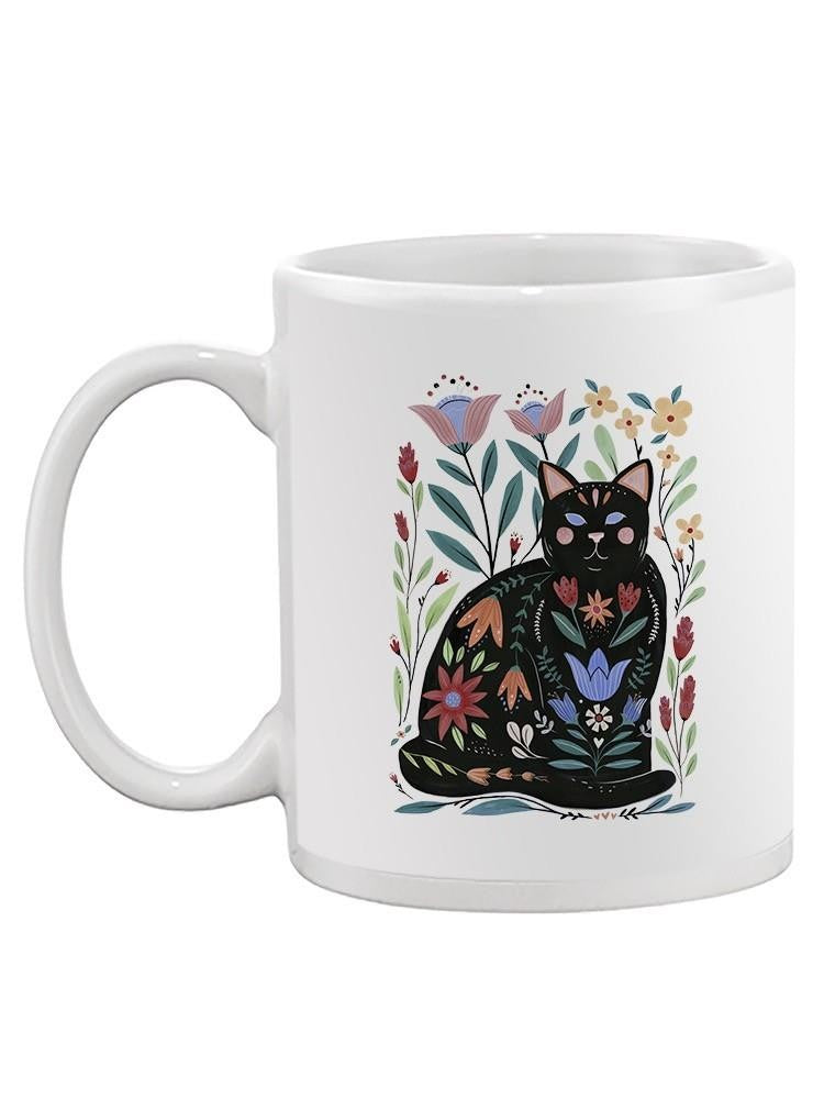 Folksy Felines B Mug -Annie Warren Designs