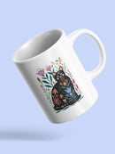 Folksy Felines B Mug -Annie Warren Designs
