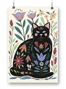 Folksy Felines B Wall Art -Annie Warren Designs