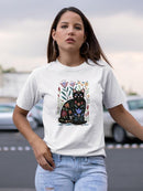 Folksy Felines B T-shirt -Annie Warren Designs