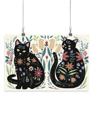 Folksy Felines A Wall Art -Annie Warren Designs