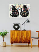 Folksy Felines A Wall Art -Annie Warren Designs