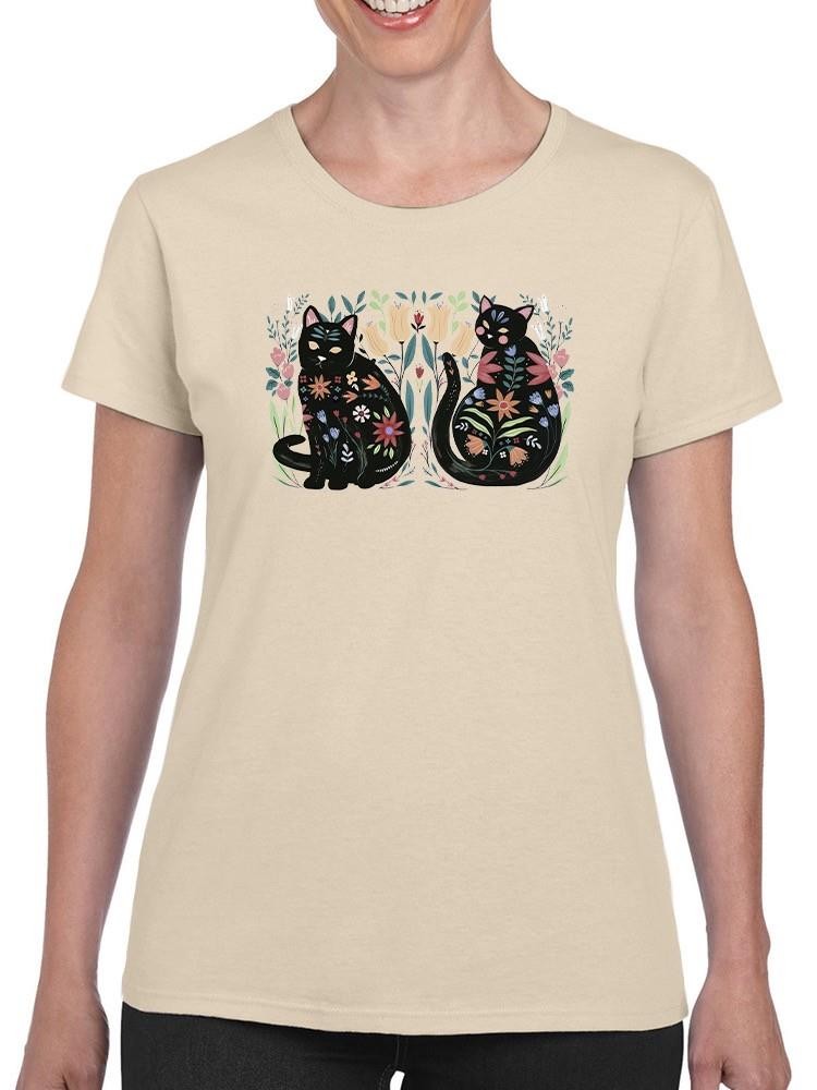 Folksy Felines A T-shirt -Annie Warren Designs