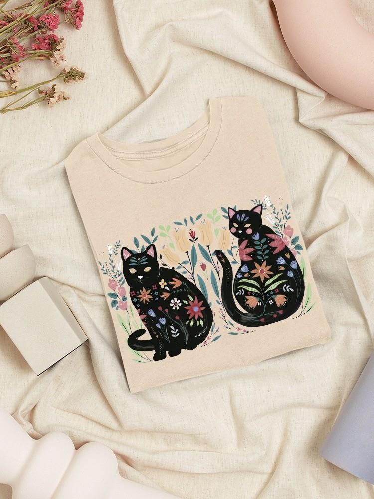Folksy Felines A T-shirt -Annie Warren Designs