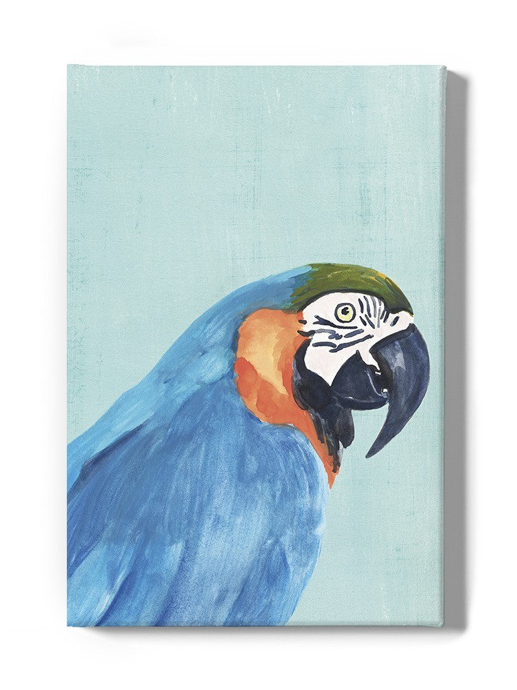 Exotic Bird On Blue I Wall Art -Annie Warren Designs