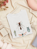 Insect Varieties Iii T-shirt -Annie Warren Designs