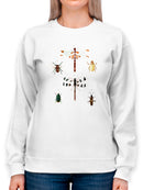 Insect Varieties Ii Sweatshirt -Annie Warren Designs