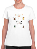 Insect Varieties Ii T-shirt -Annie Warren Designs