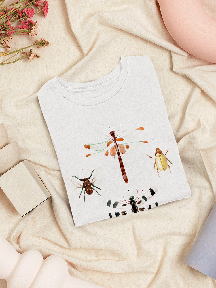 Insect Varieties Ii T-shirt -Annie Warren Designs