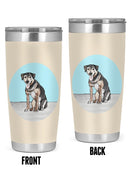 Pet Portrait I. Tumbler -Annie Warren Designs