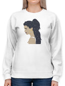 Heavenly Hair Iii. Sweatshirt -Annie Warren Designs