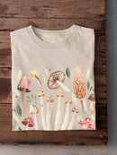 Fungi Field Trip Ii. T-shirt -Annie Warren Designs
