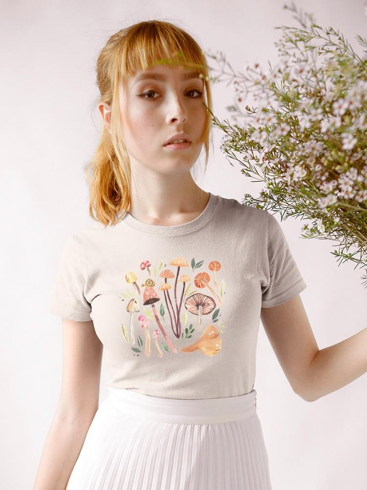 Fungi Field Trip Iii. T-shirt -Annie Warren Designs