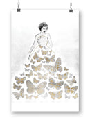 Fluttering Gown Ii. Wall Art -Annie Warren Designs