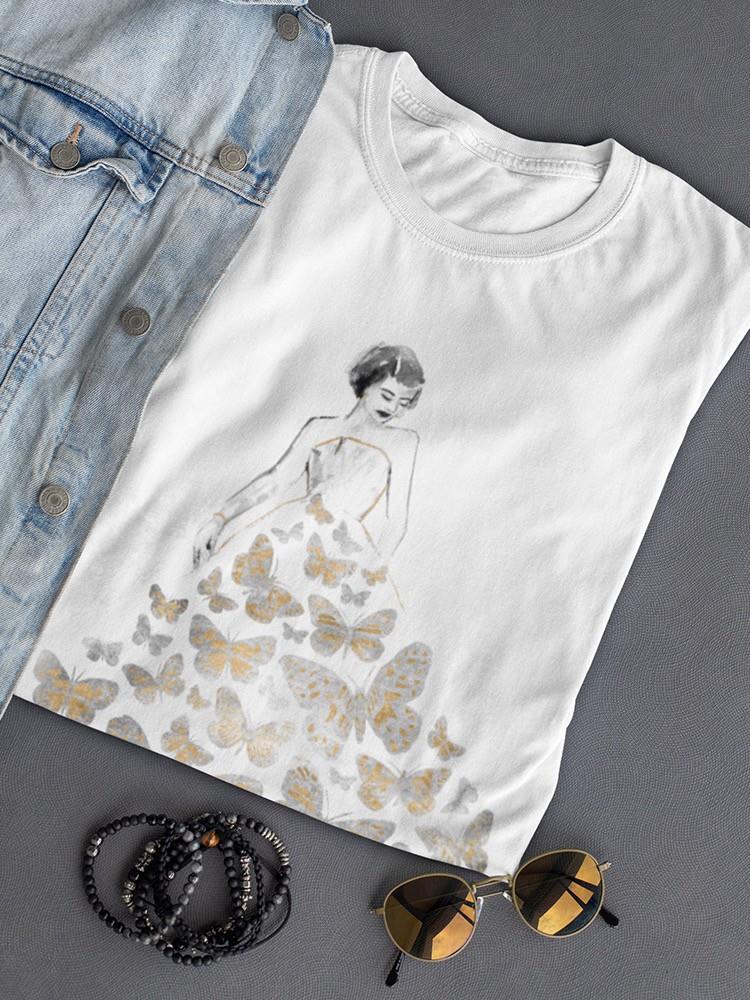 Fluttering Gown Ii. T-shirt -Annie Warren Designs