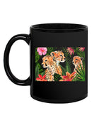 Cheetah Bouquet Collection A. Mug -Annie Warren Designs