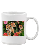Cheetah Bouquet Collection A. Mug -Annie Warren Designs
