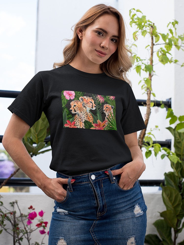 Cheetah Bouquet Collection. A T-shirt -Annie Warren Designs