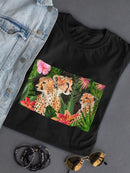 Cheetah Bouquet Collection. A T-shirt -Annie Warren Designs