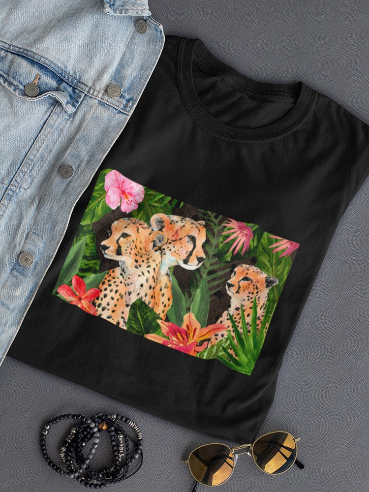 Cheetah Bouquet Collection. A T-shirt -Annie Warren Designs