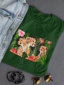 Cheetah Bouquet Collection. A T-shirt -Annie Warren Designs