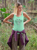 Garden Cluster B Racerback Tank -Annie Warren Designs
