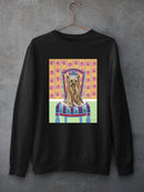 Crown Princess Yorkie. Sweatshirt -Carolee Vitaletti Designs