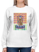 Crown Princess Yorkie. Sweatshirt -Carolee Vitaletti Designs