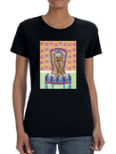 Crown Princess Yorkie. T-shirt -Carolee Vitaletti Designs