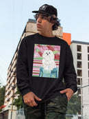 Della Rose Maltese Sweatshirt -Carolee Vitaletti Designs