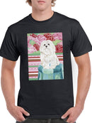 Della Rose Maltese T-shirt -Carolee Vitaletti Designs