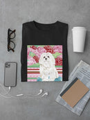 Della Rose Maltese T-shirt -Carolee Vitaletti Designs