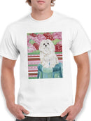 Della Rose Maltese T-shirt -Carolee Vitaletti Designs