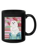 Della Rose Maltese Mug -Carolee Vitaletti Designs