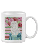Della Rose Maltese Mug -Carolee Vitaletti Designs