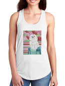 Della Rose Maltese T-shirt -Carolee Vitaletti Designs