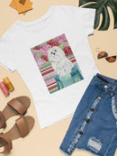 Della Rose Maltese T-shirt -Carolee Vitaletti Designs