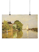 Houses On The Achterzaan Wall Art -Claude O. Monet Designs