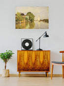 Houses On The Achterzaan Wall Art -Claude O. Monet Designs