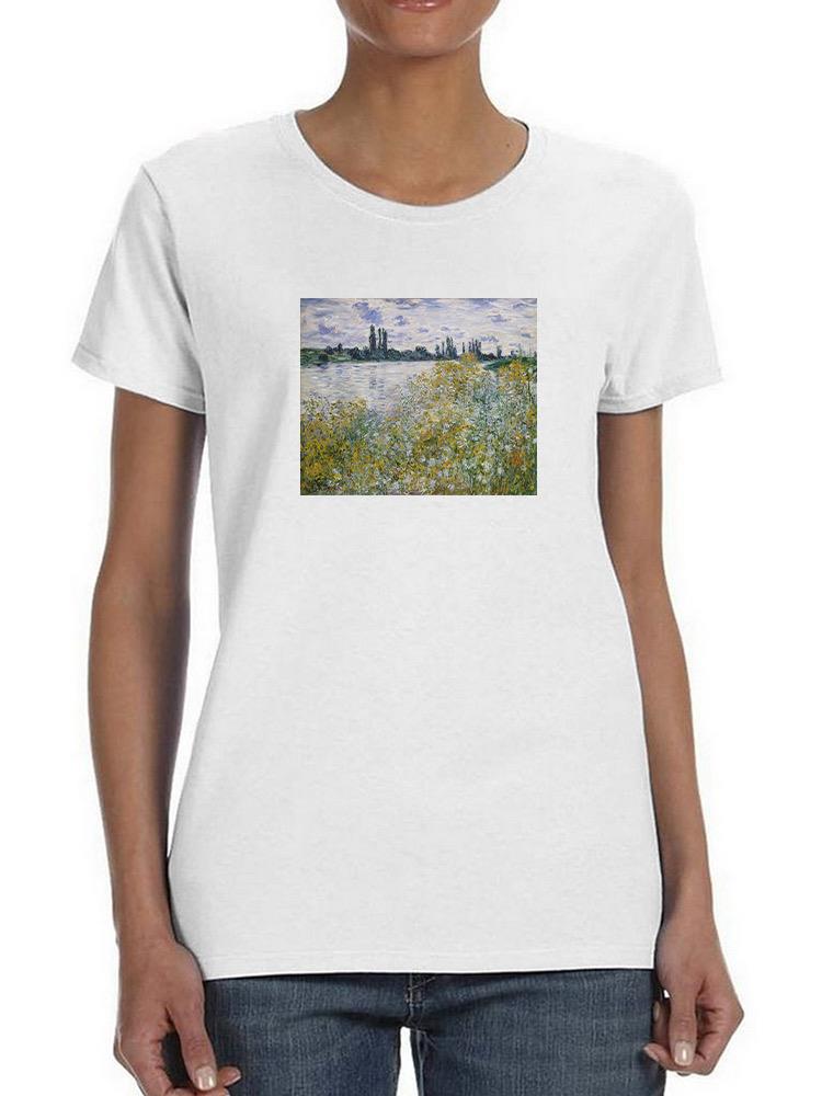 Lle Aux Fleurs Near Vetheuil T-shirt -Claude O. Monet Designs