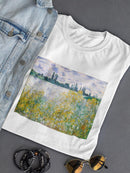 Lle Aux Fleurs Near Vetheuil T-shirt -Claude O. Monet Designs