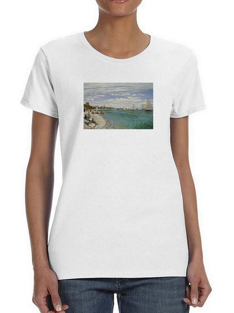 Regatta At Sainte- Adresse T-shirt -Claude O. Monet Designs