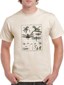 Dragonfly Encyclopedia T-shirt -Denis Diderot Designs