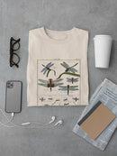 Dragonfly Encyclopedia T-shirt -Denis Diderot Designs