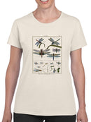Dragonfly Encyclopedia T-shirt -Denis Diderot Designs