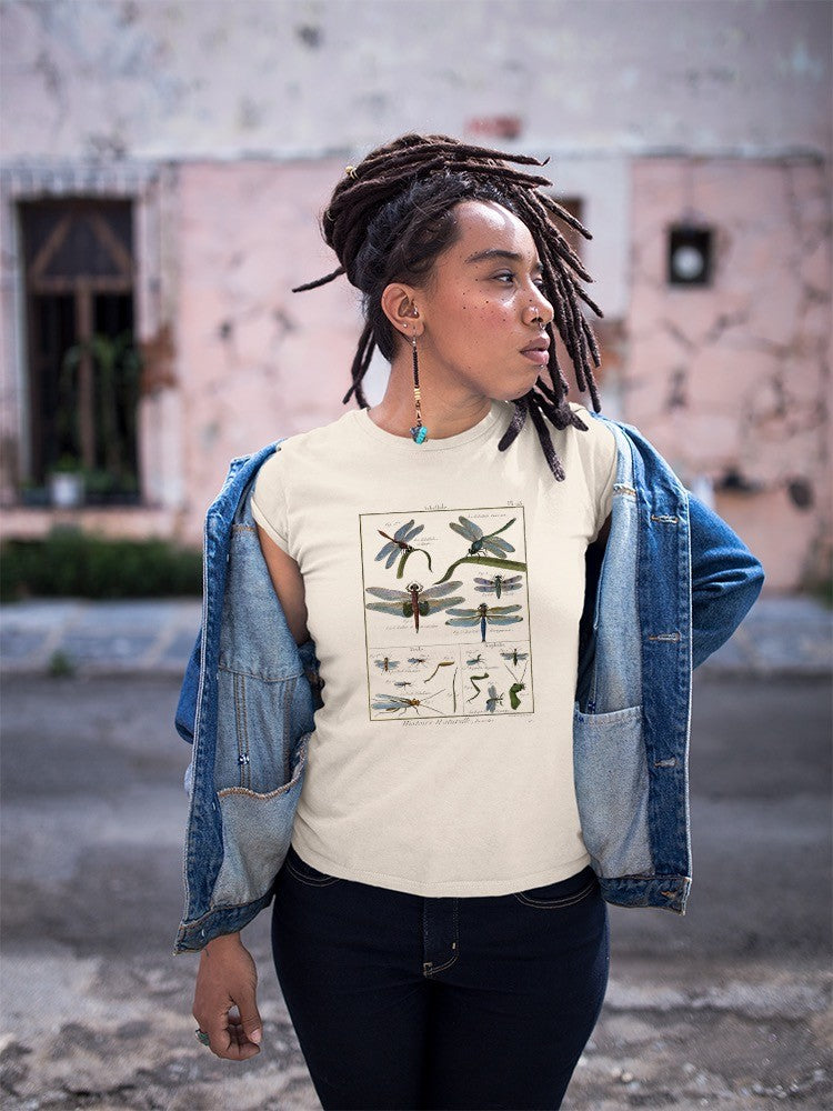 Dragonfly Encyclopedia T-shirt -Denis Diderot Designs