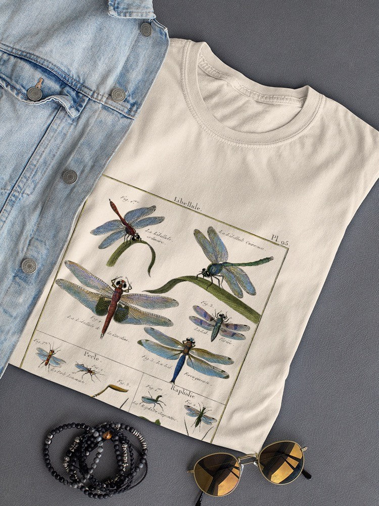 Dragonfly Encyclopedia T-shirt -Denis Diderot Designs