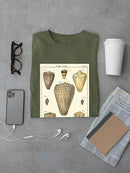 Cone Shells. T-shirt -Denis Diderot Designs