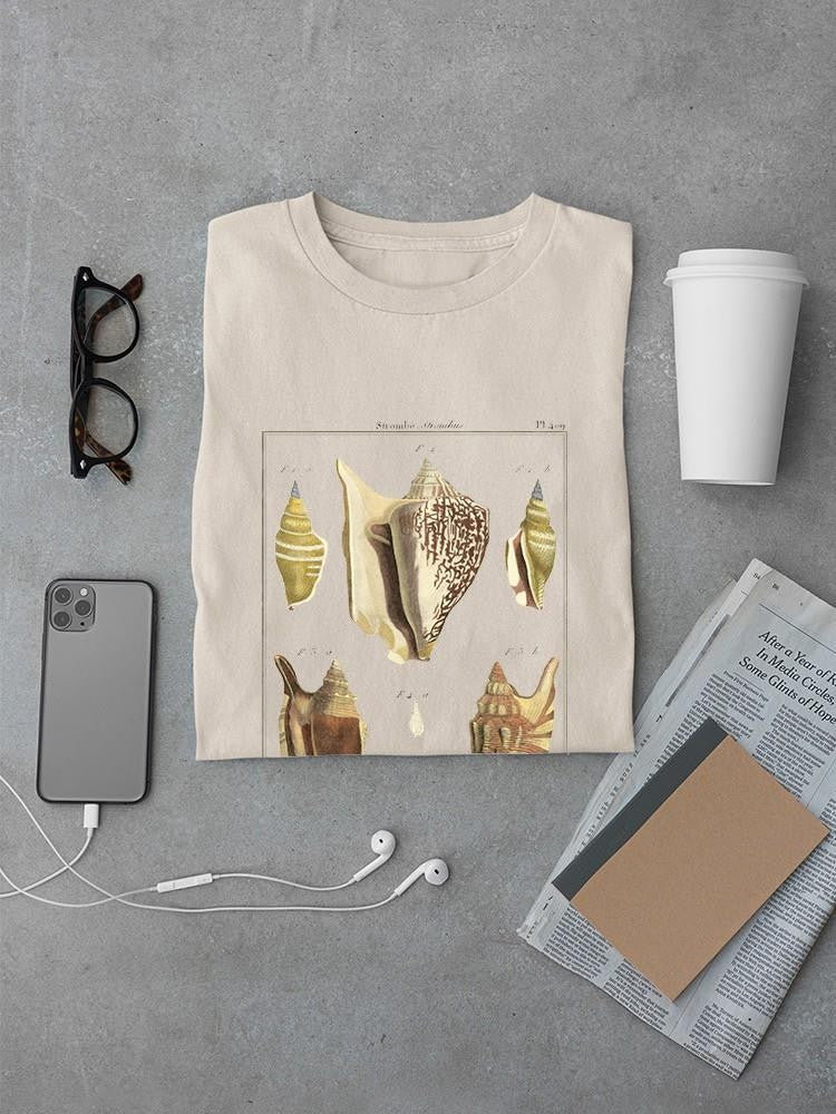 Strombe Shells T-shirt Men's -Denis Diderot Designs
